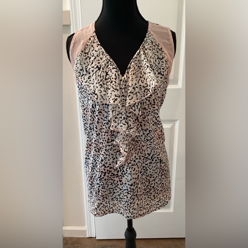 French Laundry  Animal Print Blouse
